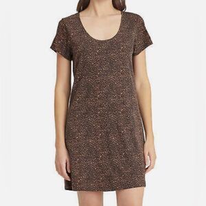 Social Standard by Sanctuary women’s Gia scoop dress leopard print taupe